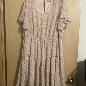 Floral Pink Mini Dress